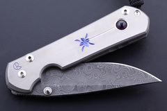 Фото Нож складной Chris Reeve Large Sebenza 21 Unique Graphics, сталь дамаск, рукоять титан