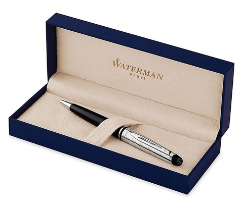 Ручка шариковая Waterman Expert Deluxe Black CT (S0889660)