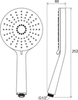 Ravak X07P344 Душевая лейка Flat XXL 3 функции диаметр 140 мм 961.00