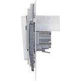 Переключатель одноклавишный IP44 - Legrand Inspiria - 10АХ 250В безвинтовые зажимы - белый — фото 5
