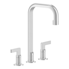 Gessi Inciso 58015#031 Смеситель для раковины на 3 отверстия с донным клапаном, излив 160мм, h=314мм, цвет: хром фото