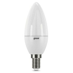 Лампа светодиодная 6.5Вт свеча 4100К белый E14 550лм 150-265В GAUSS 103101207
