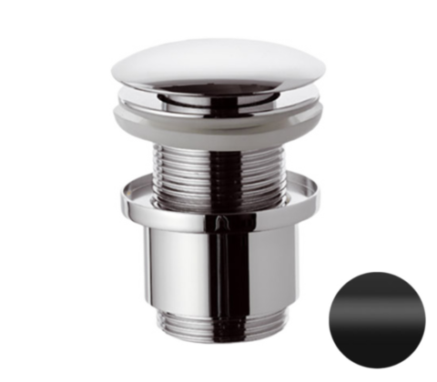 Remer 904CC2114NO Донный клапан без перелива, цвет: черный матовый