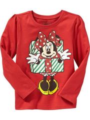 OLD NAVY Лонгслив красный с Минни Маус ДВ7