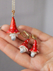 Серьги из фарфора «Мухоморы», Беларусь