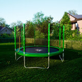Батут DFC Trampoline Fitness с сеткой 12ft фото №6