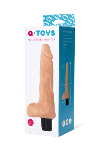 Реалистичный вибратор A-Toys by TOYFA Multi-Speed Ronk, TPE, телесный, 20 см