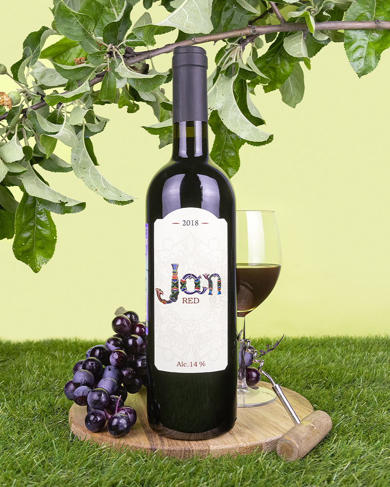 Вино JAN Красное сухое 2018 г.у. 14,0% 0,75 л, Армения