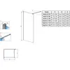 Radaway 10013100-54-56 NES Black Walk-in II 100 Frame