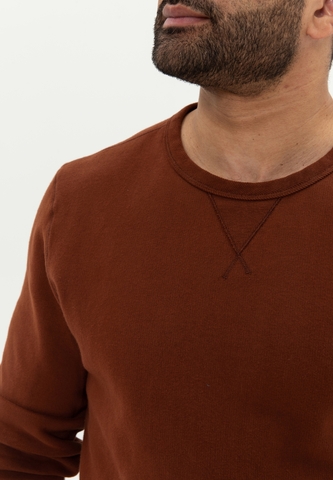 Свитшот Bowery NYC однотонный Fleece Bombay Brown