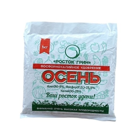Удобрение  минеральное, осеннее, фосфорно-калийное, 1кг (Росток грин) 69-8-448