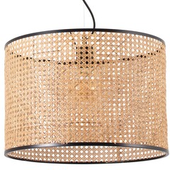 Подвесной светильник Mambo черный/ротанг ø450 3L