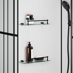Душевая кабина Niagara Standart(90х90х225) черный, стекло прозрачное