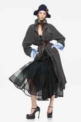 ZARA X JOHN GALLIANO ПАЛЬТО В ЕЛОЧКУ ИЗ 100% ШЕРСТИ LIMITED EDITION, СЕРО-ЗЕЛЕНЫЙ
