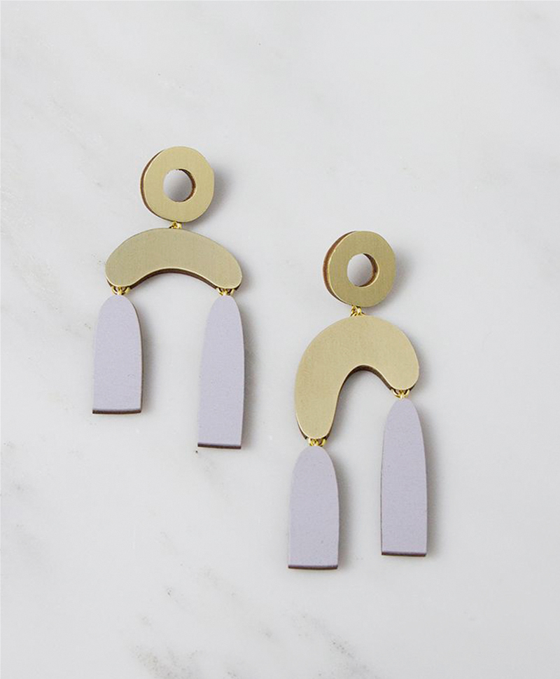 Серьги Balance Earrings Lavender