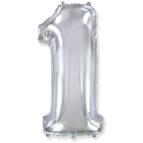 Цифры Серебро, 102 см
