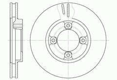 Диск тормозной вентилируемый G-brake  GR-02354