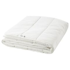 Евро одеяло IKEA SMASPORRE (СМОСПОРРЕ), Стеганое, Летнее, Белый, 220x240 см