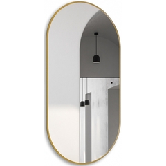 Abber Kontur AG6304SCG Зеркало с подсветкой, бесконтактный выключатель, диммер, цвет: золото фото