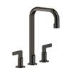 Gessi Inciso 58015#299 Смеситель для раковины на 3 отверстия с донным клапаном, излив 160мм, h=314мм, цвет: nero XL
