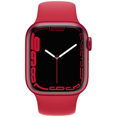 Apple Watch Series 7GPS,41mm (PRODUCT)RED Aluminium Case with (PRODUCT)RED Sport Band - Regular (MKN23GK/A)
