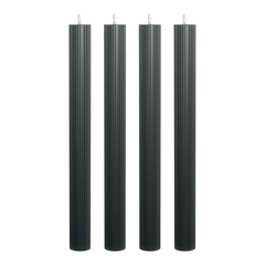 Набор из 4 декоративных свечей 2,3х26см SCANDYLAB Empire Black SL-EXL04