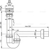 Alcaplast A800-DN40 Сифон для мойки