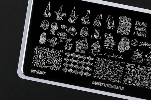 Пластина для стемпинга Go! Stamp 273 Santa's Little Helper