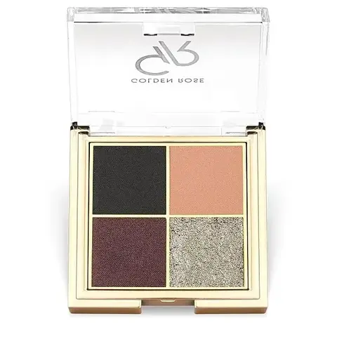 Golden Rose Тени для век QUATTRO EYESHADOW PALETTE 01 MIDNIGHT KISS