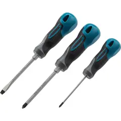 Набор отвёрток комбинир.3 шт, S2, трехкомп.рукоятка/Gr GROSS 12167