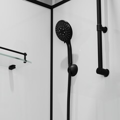 Душевая кабина Niagara Standart(90х90х225) черный, стекло прозрачное