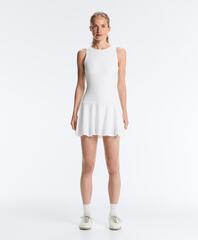 OYSHO Вышитое мини-платье Comfortlux, белый