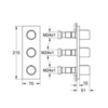 GROHE Grohtherm F 27625000 Тройной вентиль встраиваемый