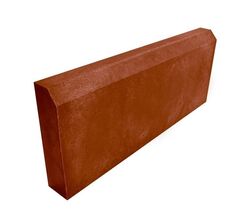 Полимерно-песчаный бордюр тротуарный 500x50x200 (красный)