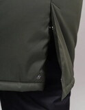 Удлиненный прогулочный зимний костюм Парка Nordski Khaki + Брюки Premium Black мужской с лямками