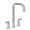 Gessi Inciso 58016#149 Смеситель для раковины на 3 отверстия без донного клапана, излив 160мм, h=314мм, цвет: finox