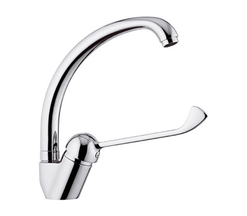 Remer Kiss K42LL Смеситель для раковины локтевой медицинский, цвет: хром