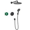 Hansgrohe Croma 27961670 Душевая система с термостатическим смесителем (чёрный матовый)