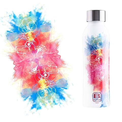 Термос Bugatti B Bottle Twin watercolor red & blue BBT-3W500IS