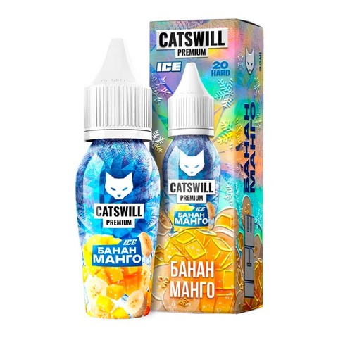 Жидкость CATSWILL PREMIUM ICE Salt 2% STRONG 30 ml - БАНАН МАНГО