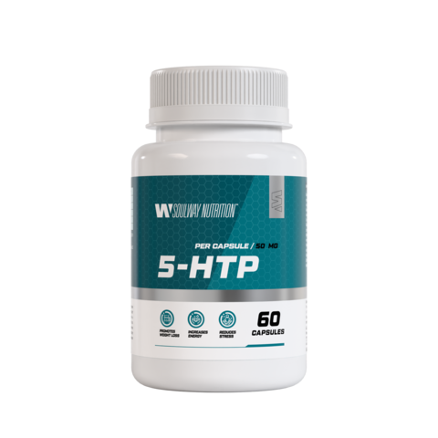 5-HTP / 5 HTP гидрокси триптофан для сна и от стресса, витамины успокоительные, бады для настроения, 50 мг, 60 капсул