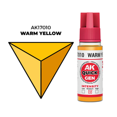 AK Interactive Warm Yellow Quick Gen - контрастная акриловая краска, 18 мл