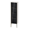 Duravit XViu XV1365LB122 Шкаф подвесной 1330x400x240мм, со стеклянной дверью, 3 стеклянные полки (петли слева), цвет: белый глянцевый/champagne matt