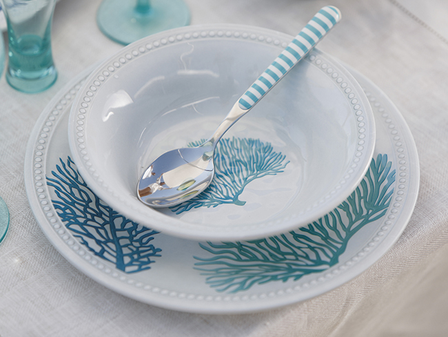 Melamine deep plate harmony – mare, 6 pcs Marine Business