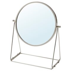 Зеркало настольное IKEA LASSBYN (ЛАССБЮН), Серебристый, 17 см