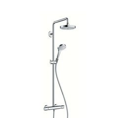 Hansgrohe Croma Select S 27254400 Душевая система внешнего монтажа с термостатом 114,1 см с верхней лейкой 18,7х18,7 см 2 режима фото