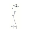 Hansgrohe Croma Select S 27254400 Душевая система внешнего монтажа с термостатом 114,1 см с верхней лейкой 18,7х18,7 см 2 режима