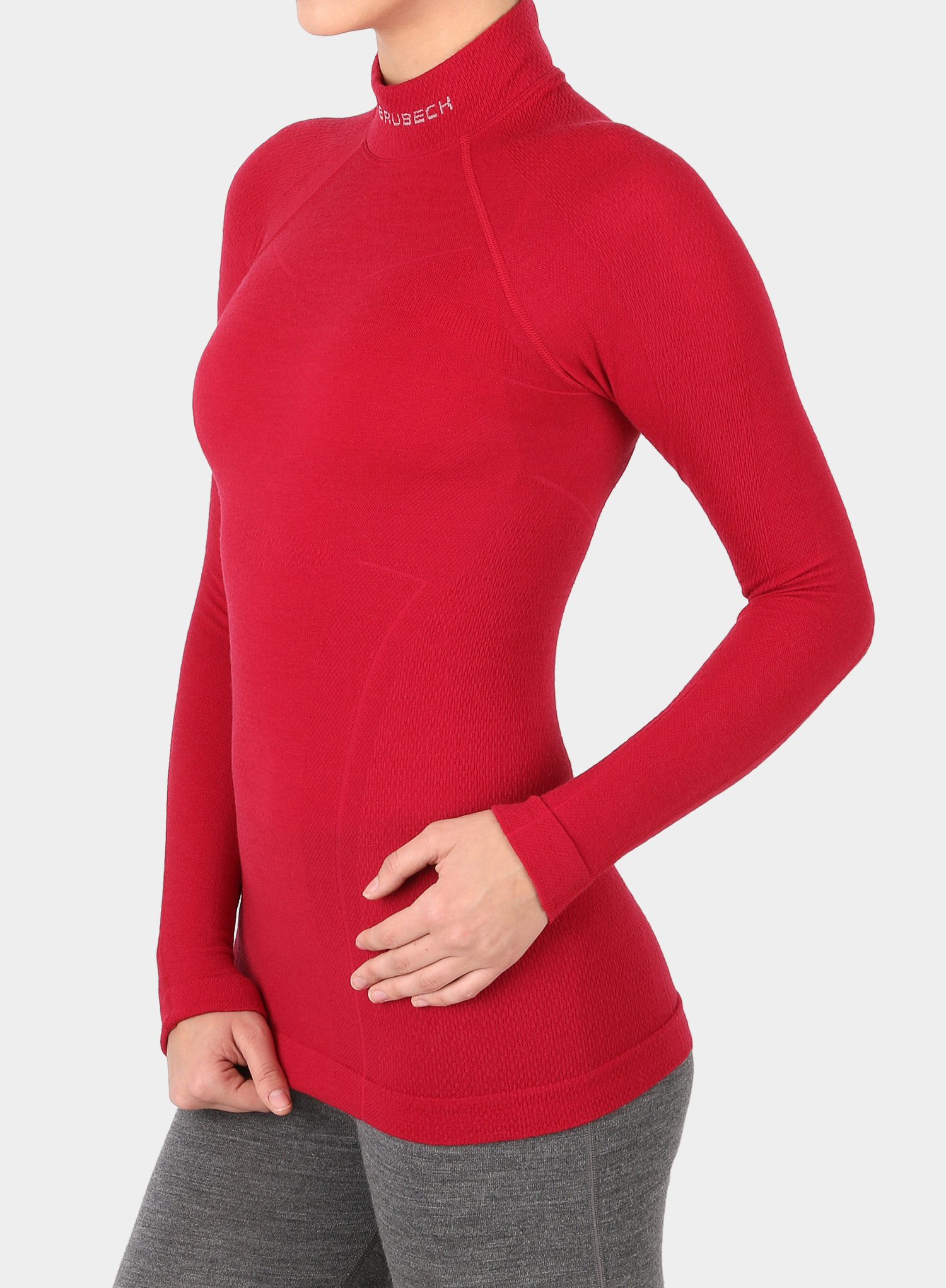 Brubeck Wool Merino комплект термобелья женский малиновый - 3