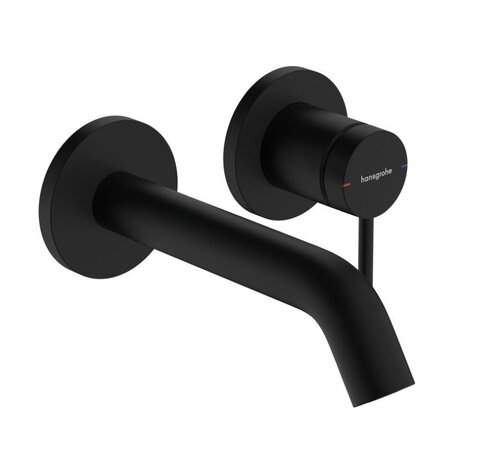 Hansgrohe Tecturis S 73350670 Смеситель для раковины, однорычажный, настенный, с изливом 16,5 см, мч