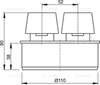 Alcaplast APH110 Вентиляционный клапан ?110